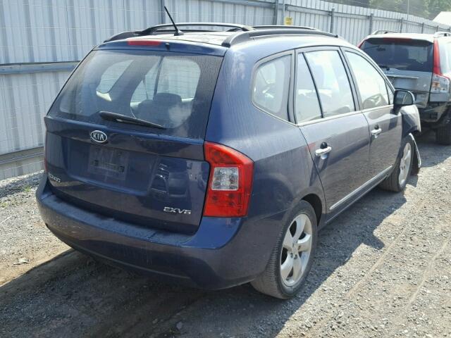 KNAFG526487164310 - 2008 KIA RONDO LX BLUE photo 4