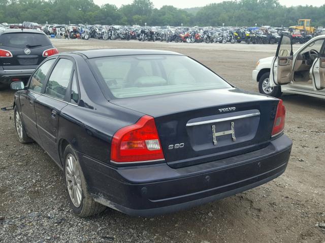 YV1TS592661434235 - 2006 VOLVO S80 2.5T BLUE photo 3