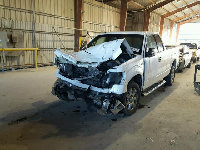 1FTFX1CF2EKF43146 - 2014 FORD F150 SUPER WHITE photo 2