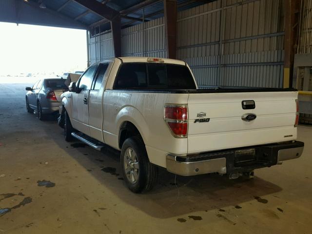 1FTFX1CF2EKF43146 - 2014 FORD F150 SUPER WHITE photo 3