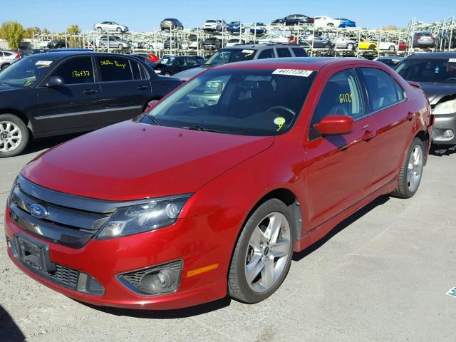 3FAHP0DC3BR345888 - 2011 FORD FUSION SPO RED photo 2