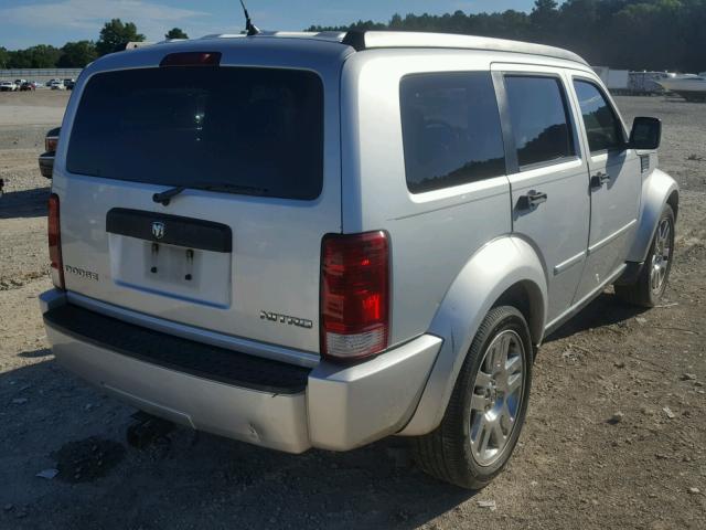 1D4PT4GK7BW602885 - 2011 DODGE NITRO HEAT SILVER photo 4