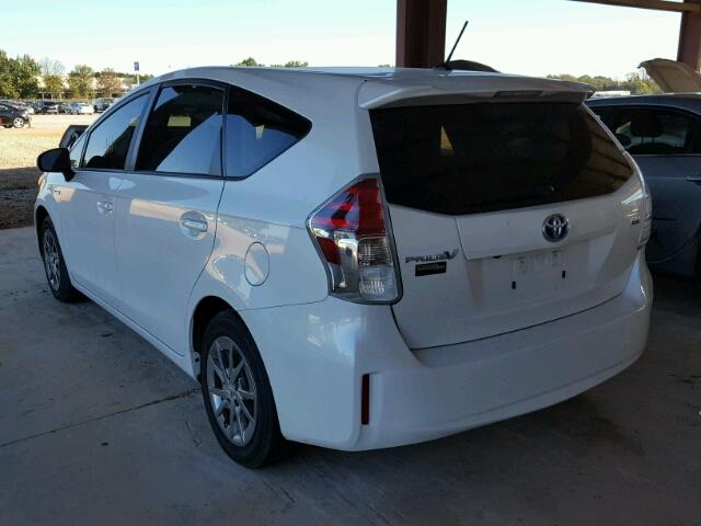 JTDZN3EU9FJ036181 - 2015 TOYOTA PRIUS V WHITE photo 3