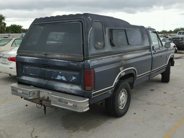 1FTEF14NXGNA18843 - 1986 FORD F150 GRAY photo 4