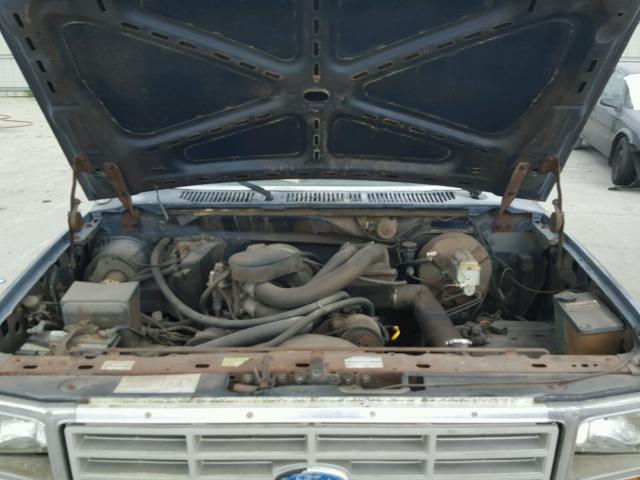 1FTEF14NXGNA18843 - 1986 FORD F150 Gris photo 7