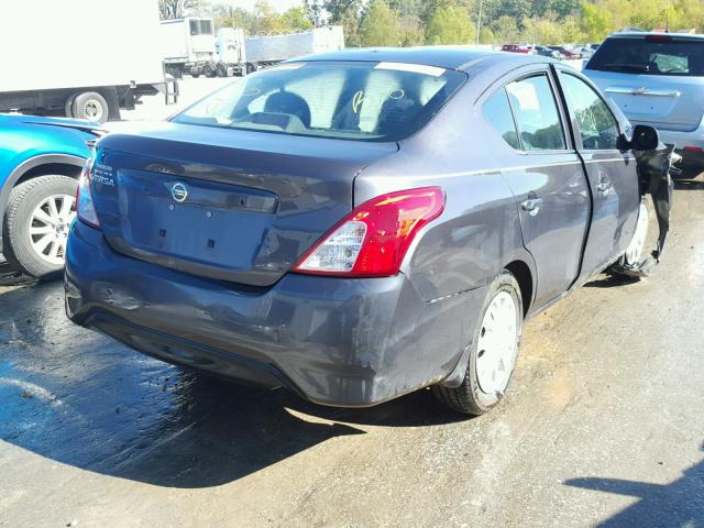 3N1CN7AP8FL922033 - 2015 NISSAN VERSA GRAY photo 4