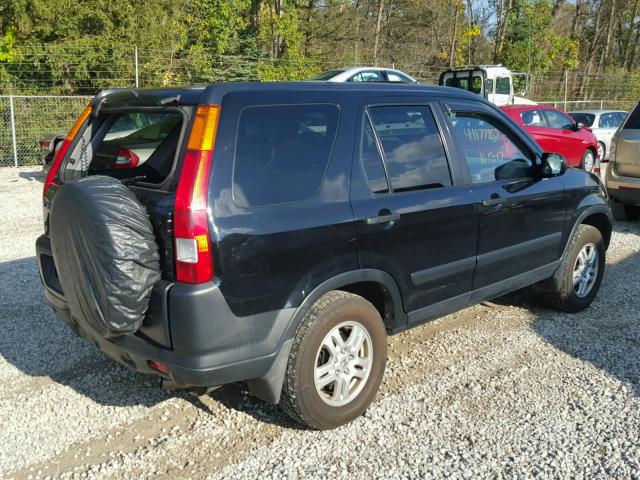 SHSRD78814U210119 - 2004 HONDA CR-V EX BLACK photo 4