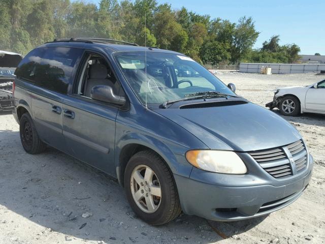 1D4GP45R06B700089 - 2006 DODGE CARAVAN SX BLUE photo 1