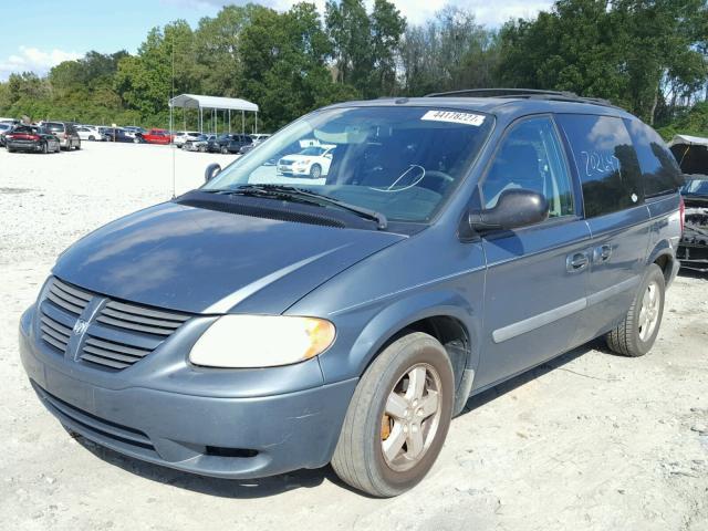 1D4GP45R06B700089 - 2006 DODGE CARAVAN SX BLUE photo 2