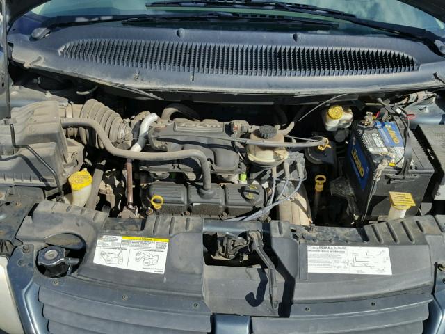 1D4GP45R06B700089 - 2006 DODGE CARAVAN SX BLUE photo 7