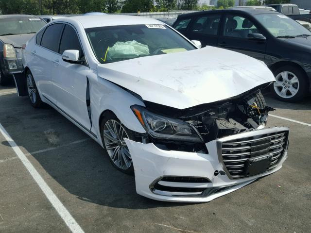 KMHGN4JE4JU234259 - 2018 GENESIS G80 BASE WHITE photo 1