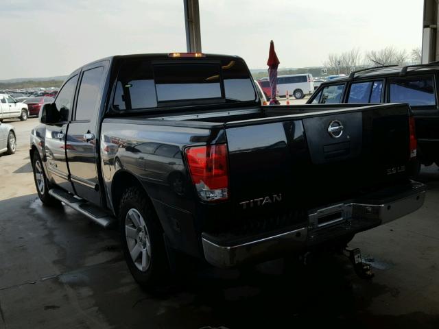 1N6AA07A05N510047 - 2005 NISSAN TITAN XE BLACK photo 3