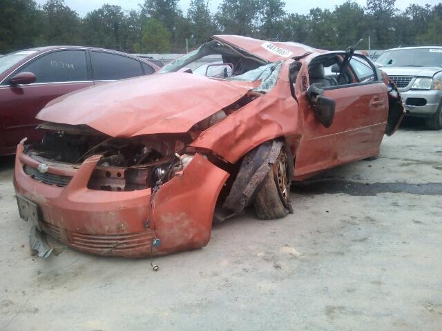 1G1AK15F677118274 - 2007 CHEVROLET COBALT LS ORANGE photo 2