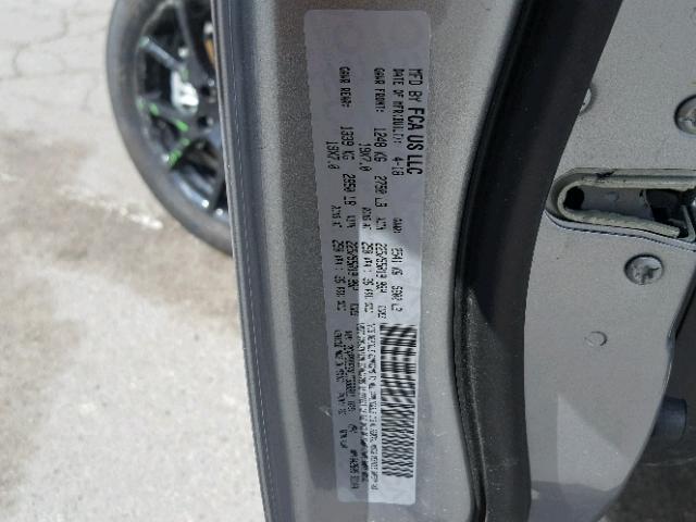 3C4PDDEGXJT388911 - 2018 DODGE JOURNEY GT Gümüş foto 10