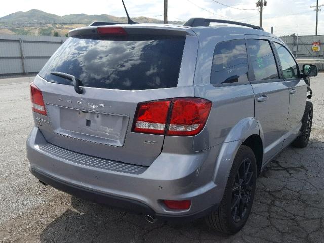 3C4PDDEGXJT388911 - 2018 DODGE JOURNEY GT SILVER photo 4