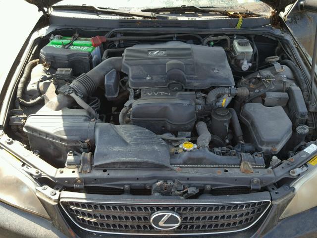 JTHBD192440088658 - 2004 LEXUS IS 300 BLACK photo 7