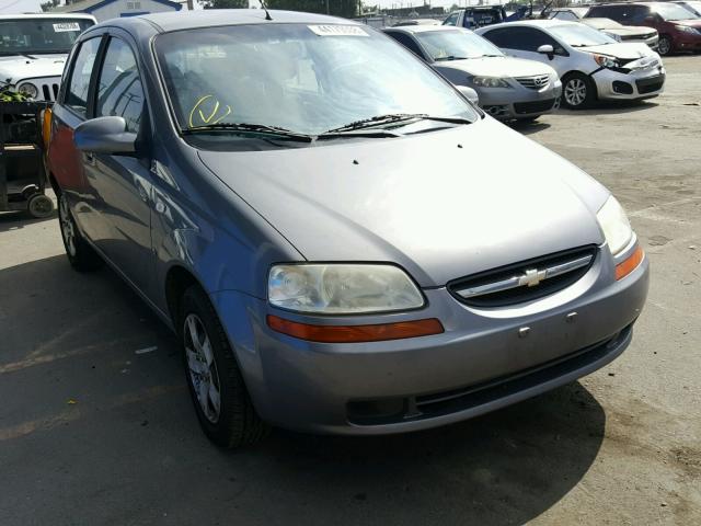 KL1TD66667B761072 - 2007 CHEVROLET AVEO BASE Gris photo 1