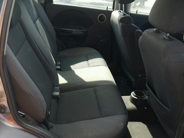 KL1TD66667B761072 - 2007 CHEVROLET AVEO BASE Gris photo 6