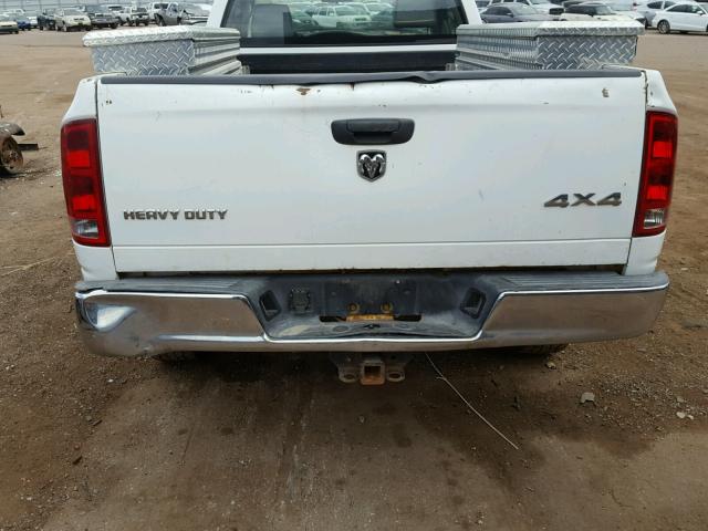 3D7KS26D06G242516 - 2006 DODGE RAM 2500 S WHITE photo 10