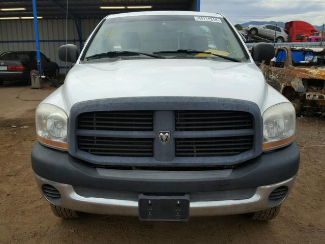 3D7KS26D06G242516 - 2006 DODGE RAM 2500 S WHITE photo 9