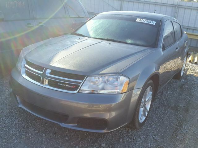 1C3CDZAG3DN572971 - 2013 DODGE AVENGER GRAY photo 2