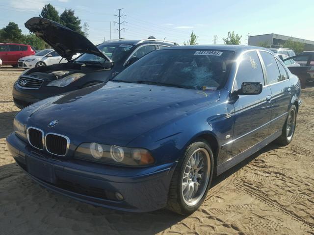WBADT43462GY97234 - 2002 BMW 525 I AUTO BLUE photo 2