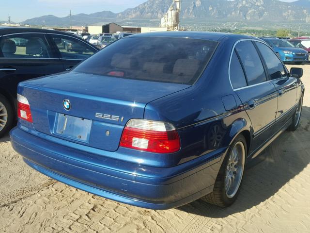 WBADT43462GY97234 - 2002 BMW 525 I AUTO BLUE photo 4