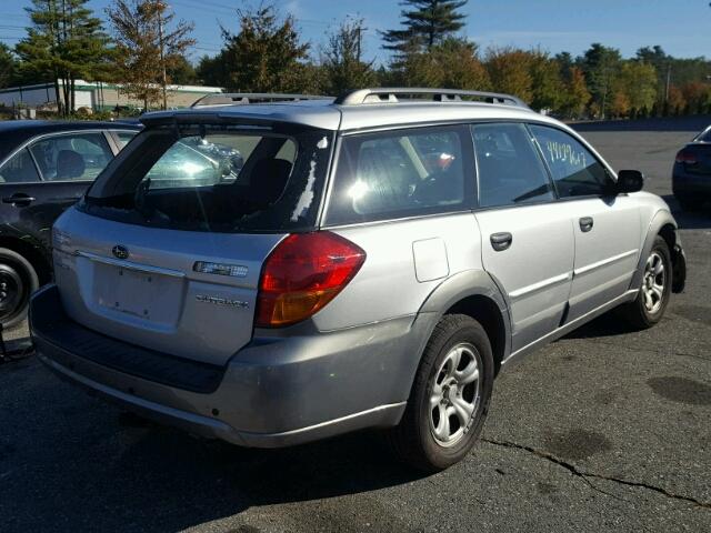 4S4BP61C177317623 - 2007 SUBARU LEGACY SILVER photo 4