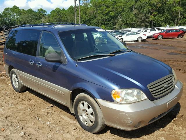 KNDUP131X26334396 - 2002 KIA SEDONA EX BLUE photo 1