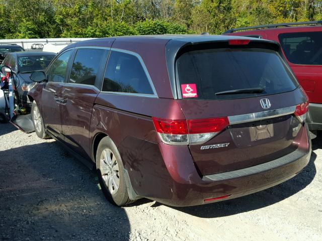 5FNRL5H67FB023516 - 2015 HONDA ODYSSEY EX TAN photo 3