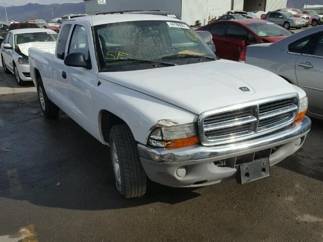 1D7GL42K94S728556 - 2004 DODGE DAKOTA WHITE photo 1