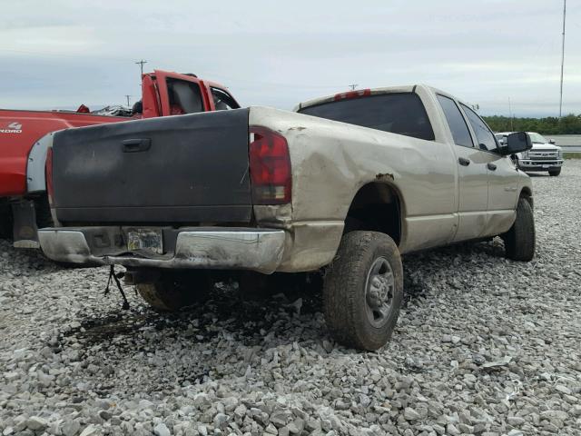 3D7KU28C44G217601 - 2004 DODGE RAM 2500 S BEIGE photo 4