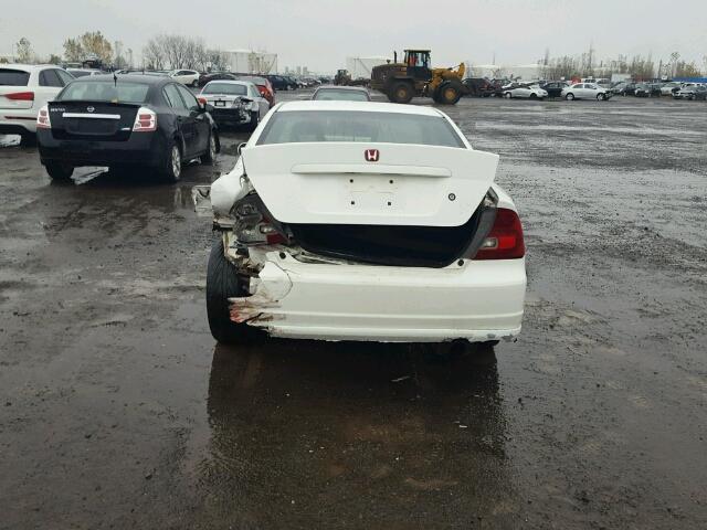 1HGEM22592L803147 - 2002 HONDA CIVIC LX WHITE photo 9