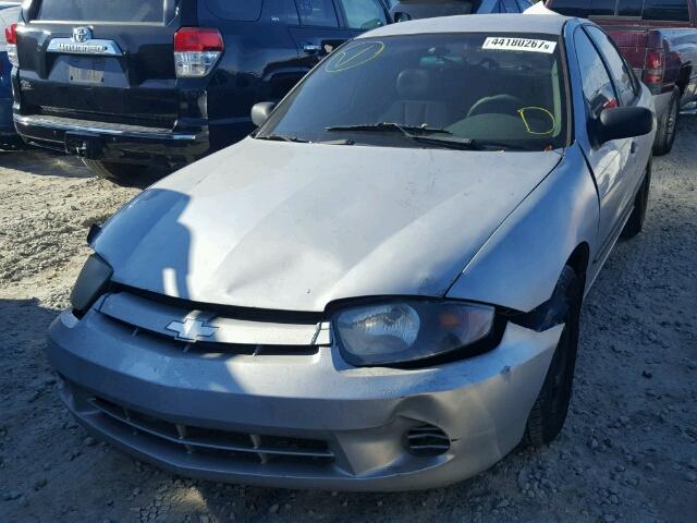 1G1JC52F837334422 - 2003 CHEVROLET CAVALIER SILVER photo 2