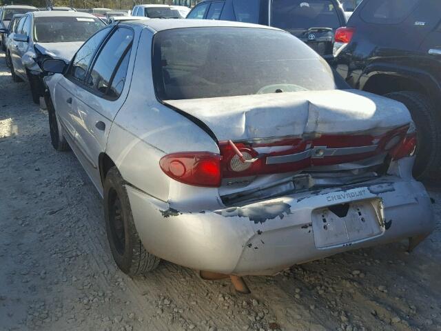 1G1JC52F837334422 - 2003 CHEVROLET CAVALIER SILVER photo 3