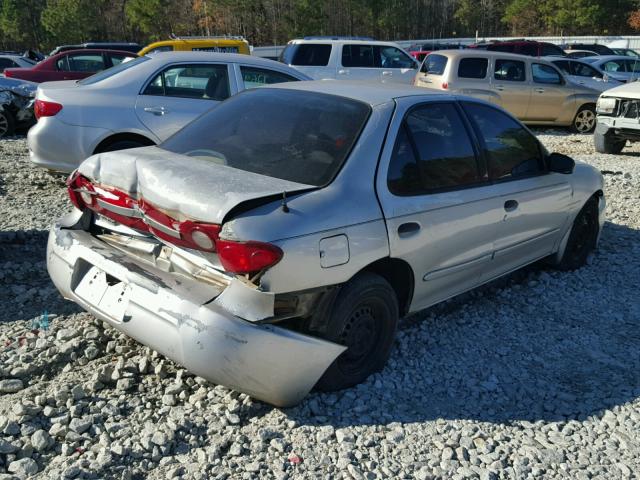 1G1JC52F837334422 - 2003 CHEVROLET CAVALIER SILVER photo 4