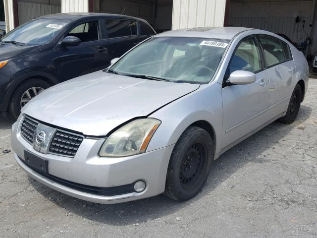 1N4BA41E34C821594 - 2004 NISSAN MAXIMA SE SILVER photo 2