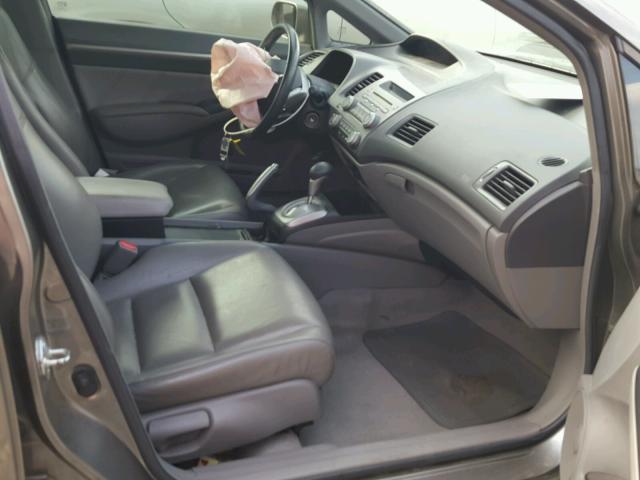 2HGFA169X8H321393 - 2008 HONDA CIVIC EXL ნაცრისფერი ფოტო 5