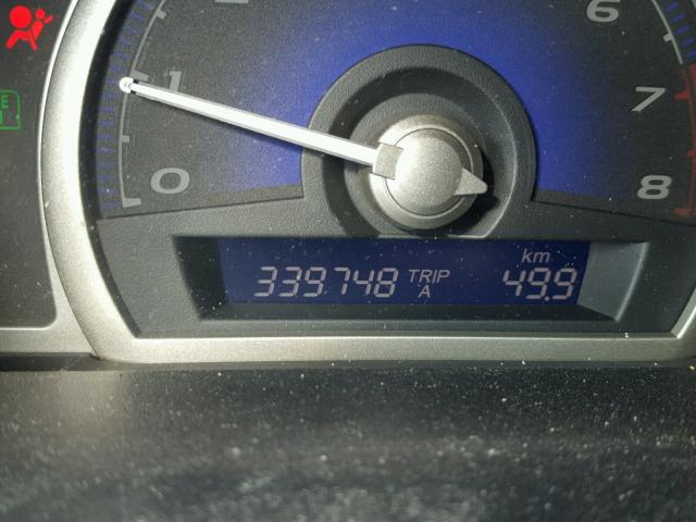 2HGFA169X8H321393 - 2008 HONDA CIVIC EXL ნაცრისფერი ფოტო 8