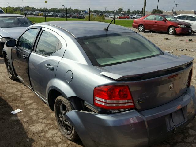 1B3LC56D89N570292 - 2009 DODGE AVENGER GRAY photo 3