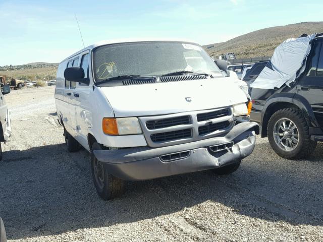 2B7JB21Y22K139837 - 2002 DODGE RAM VAN B2 WHITE photo 1