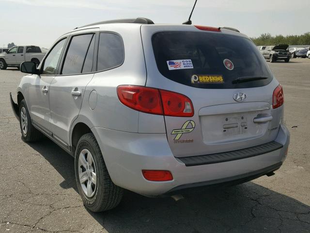 5NMSG13D59H304317 - 2009 HYUNDAI SANTA FE G SILVER photo 3