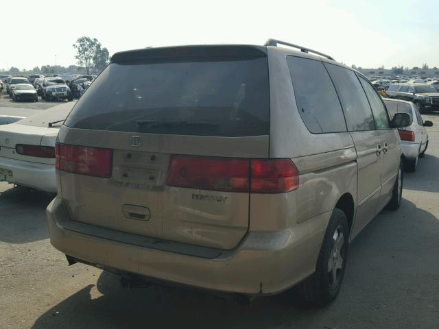 2HKRL18781H577207 - 2001 HONDA ODYSSEY EX GOLD photo 4