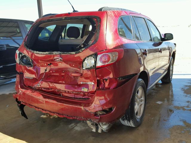 5XYZG3AB7BG036365 - 2011 HYUNDAI SANTA FE G RED photo 4