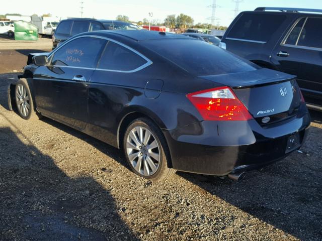 1HGCS22828A017279 - 2008 HONDA ACCORD EXL BLACK photo 3