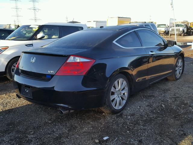 1HGCS22828A017279 - 2008 HONDA ACCORD EXL BLACK photo 4