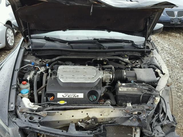 1HGCS22828A017279 - 2008 HONDA ACCORD EXL BLACK photo 7