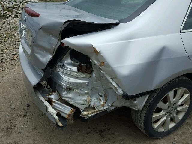 1HGCM66527A086117 - 2007 HONDA ACCORD EX SILVER photo 9