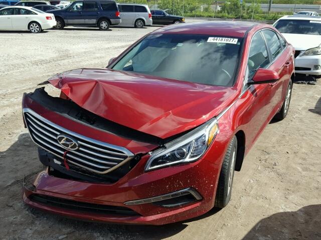 5NPE24AF3FH249866 - 2015 HYUNDAI SONATA SE RED photo 2