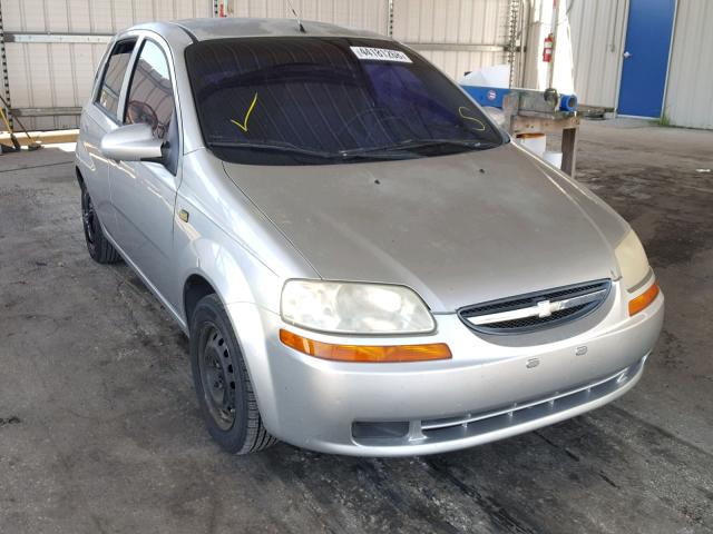 KL1TJ62654B176168 - 2004 CHEVROLET AVEO LS SILVER photo 1